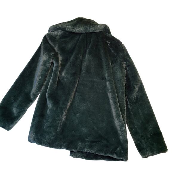 Rachel Zoe Women's Green Teddy Bear Coat Size Small Fluffy Jacket - Picture 6 of 11